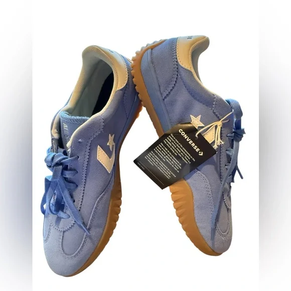 Converse Light Blue Suede Sneakers size 9 - Picture 1 of 7